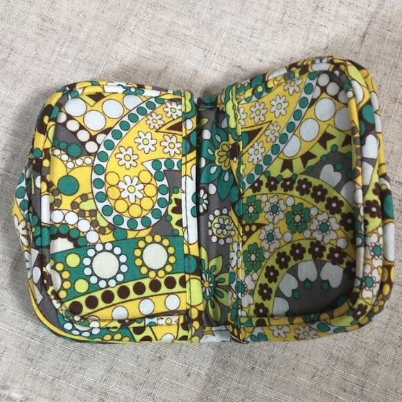 Vera Bradley Foldable ID Holder LEMON SORBET - Picture 5 of 9